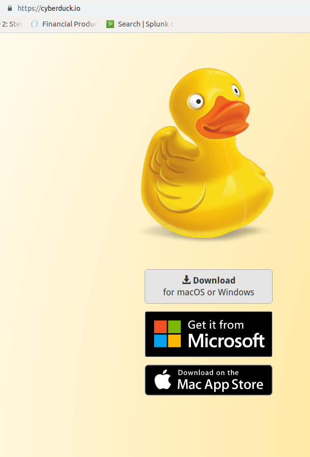 Double-click the cyberduck icon.